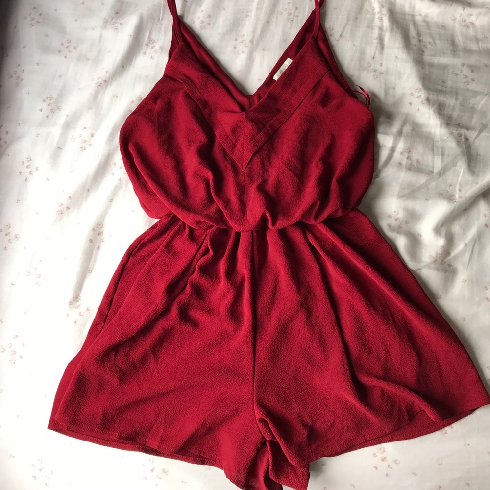 Red romper