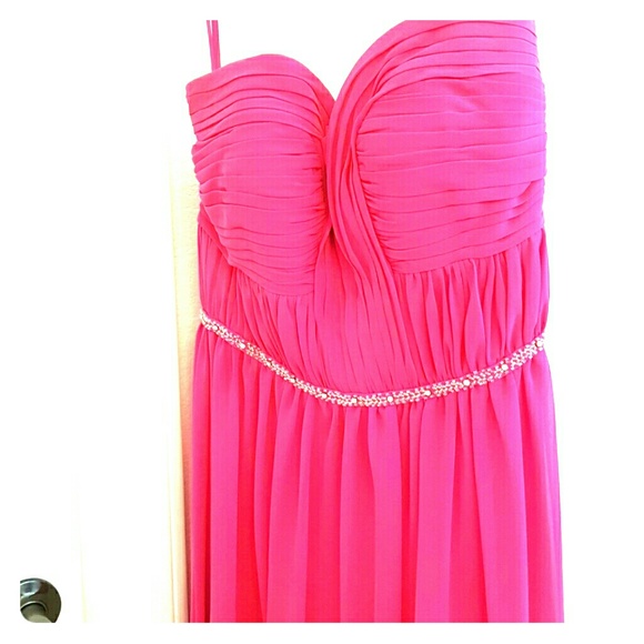 Bari Jay (style no. 916) Hot Pink Formal Gown - Picture 2 of 4