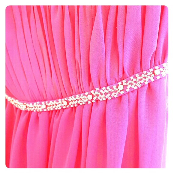 Bari Jay (style no. 916) Hot Pink Formal Gown - Picture 3 of 4