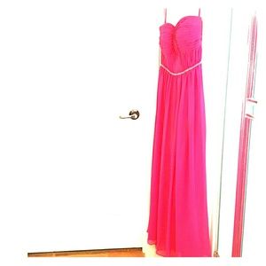 Bari Jay (style no. 916) Hot Pink Formal Gown