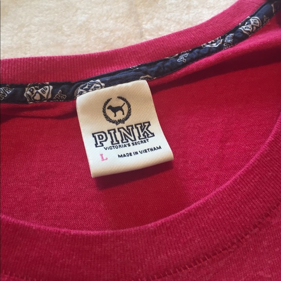 PINK Victoria's Secret Tops - vs pink tee size L excellent condition PINK Victoria's Secret Tops - vs pink tee size L excellent condition