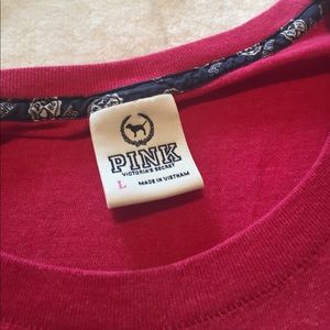 PINK Victoria's Secret Tops - vs pink tee size L excellent condition PINK Victoria's Secret Tops - vs pink tee size L excellent condition
