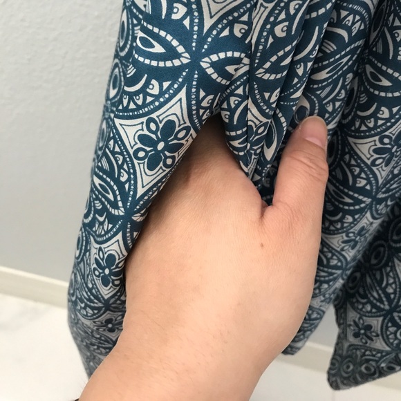 Susana Monaco Blue Printed Silk Dress - Picture 4 of 5