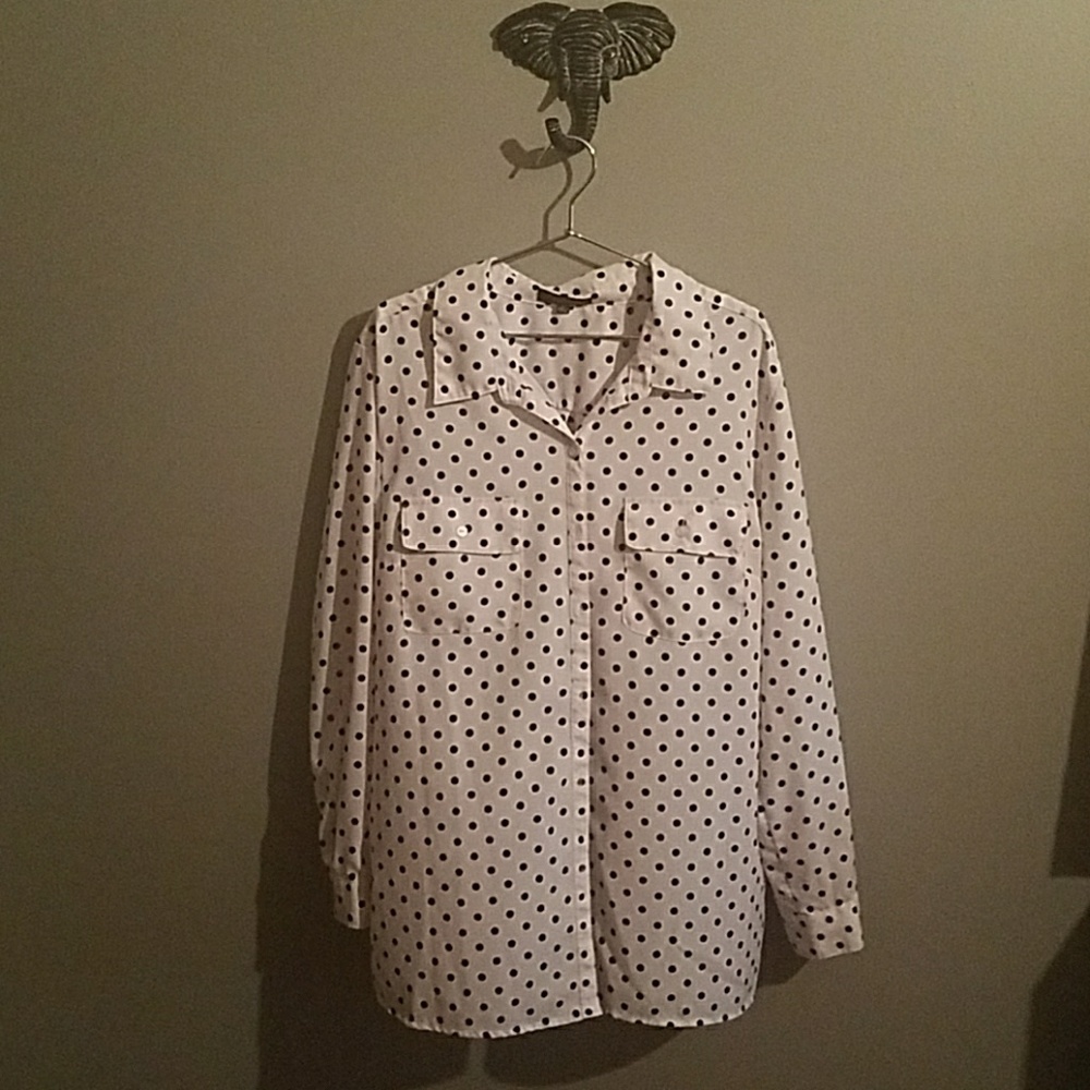 Polka dot blouse