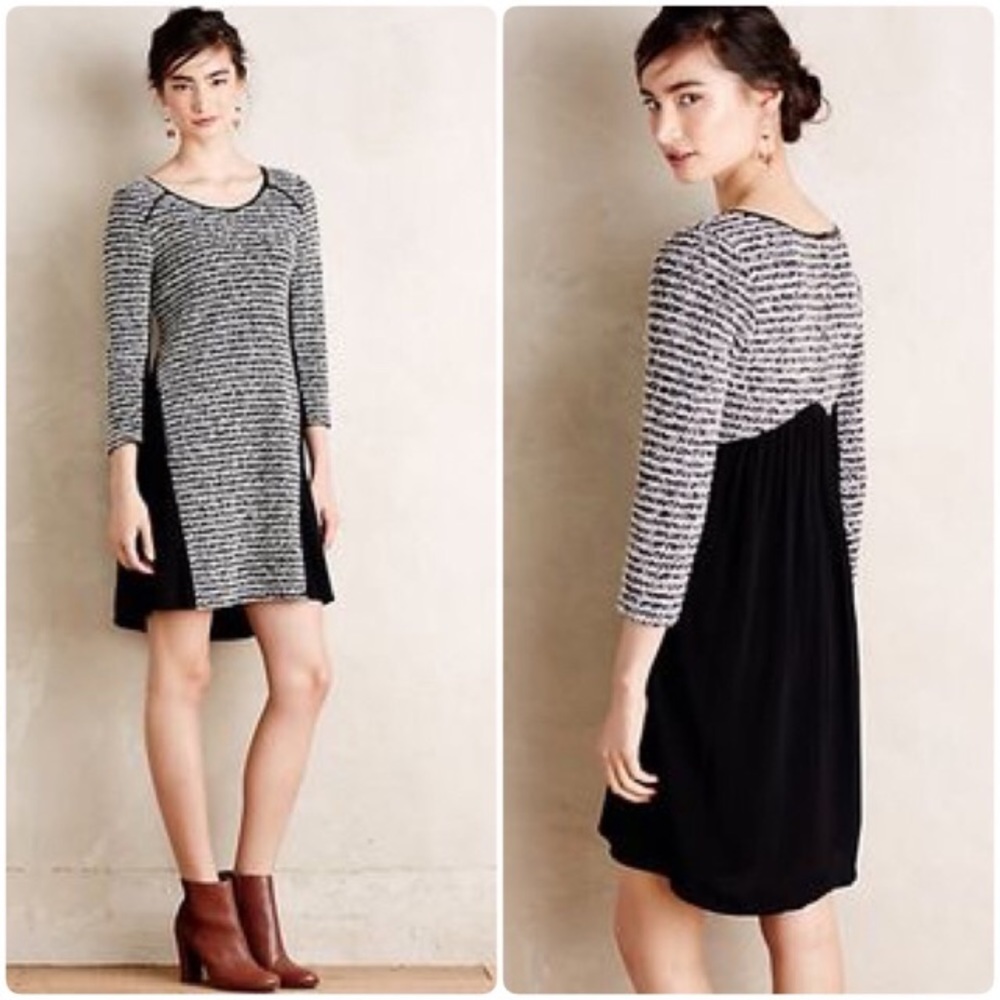 Anthropologie Maeve Marled Stripe swing dress, XS - Picture 1 of 4