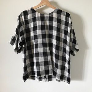 Zara gingham top