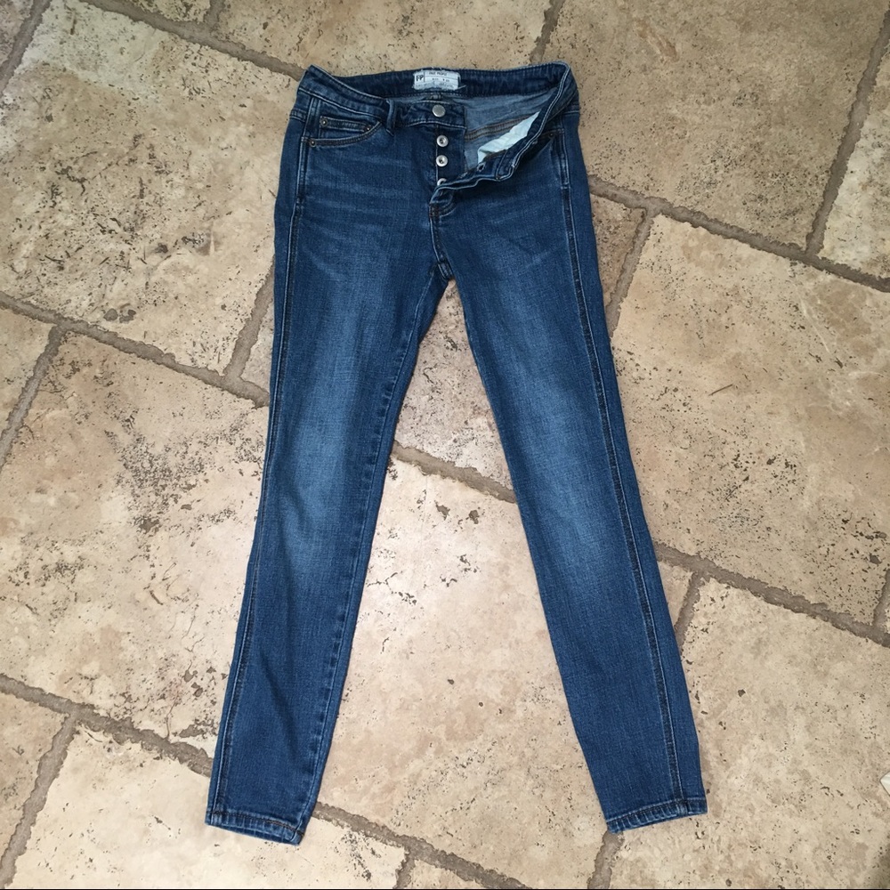 Free People High Rise Skinny Jeans