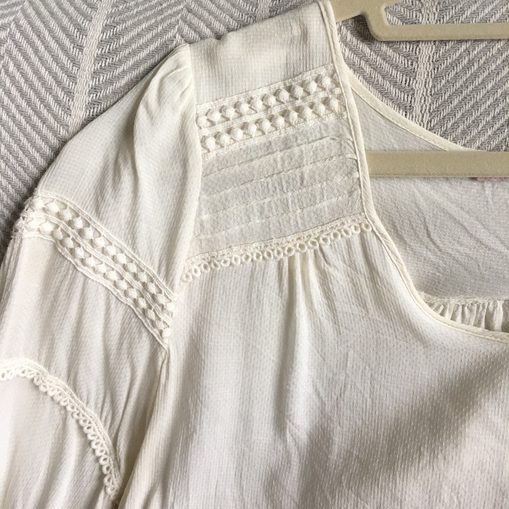 Forever 21 white boho top