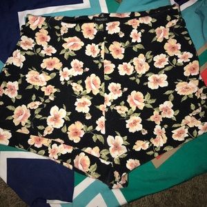 Forever 21 high waisted floral shorts!