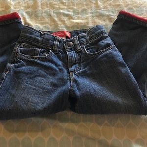 2 Old navy Fleece lined jeans one 4t one 5t