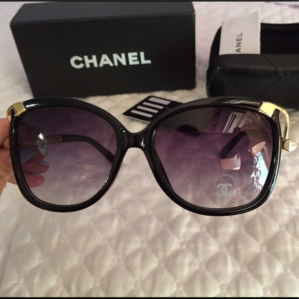 CHANEL sunglasses.