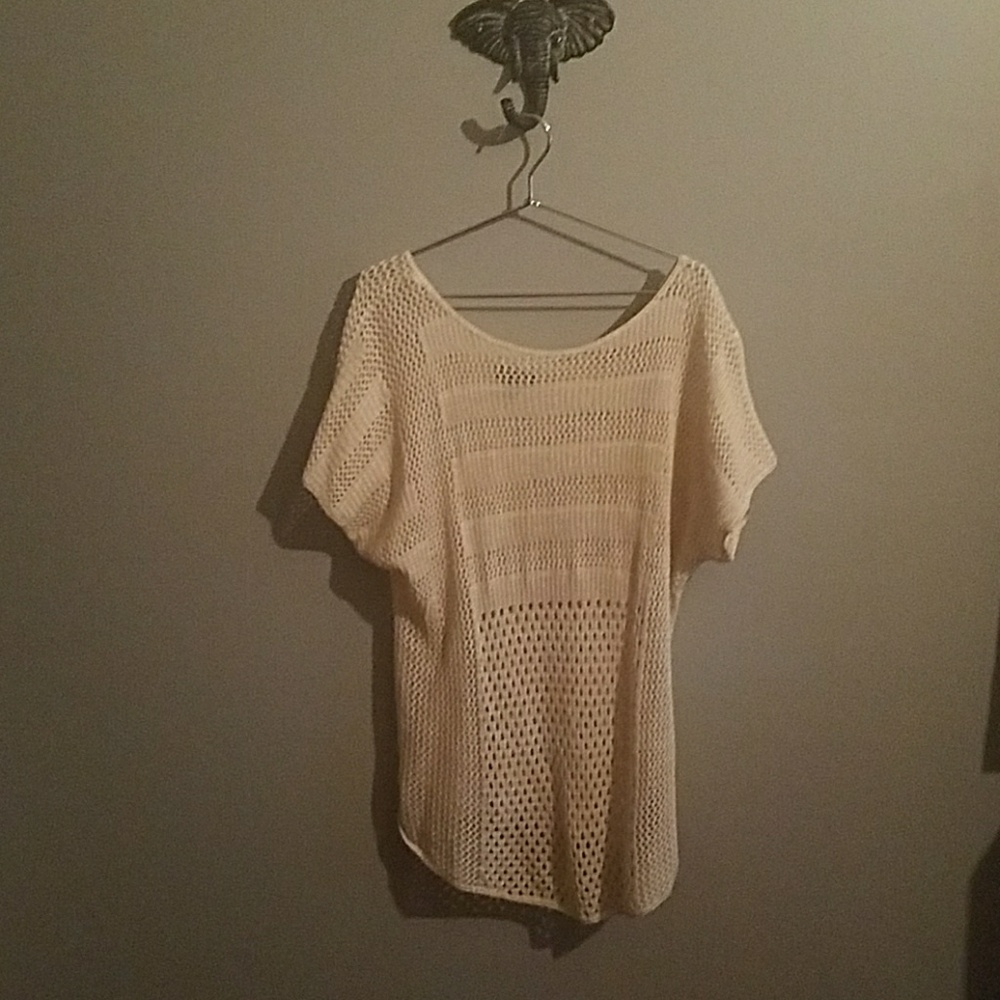 Cream woven blouse