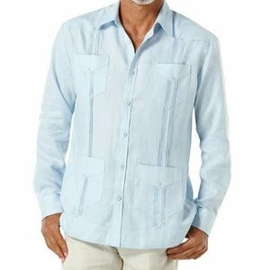 Classic Guayabera Light Blue