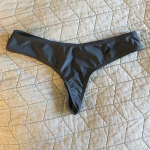 BLACK THONG BIKINI BOTTOM