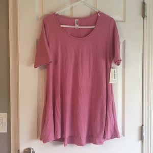 LuLaRoe pink perfect tee