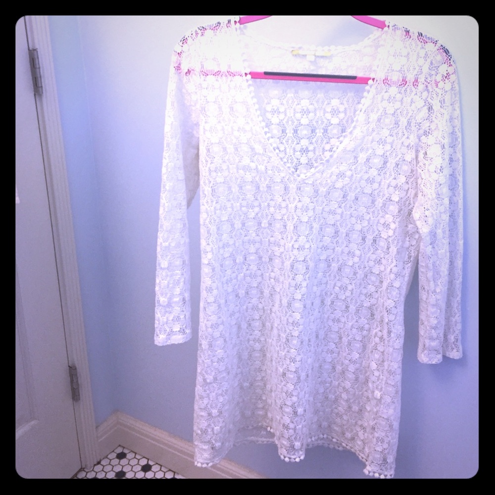 White Lace Swimsuit Cover