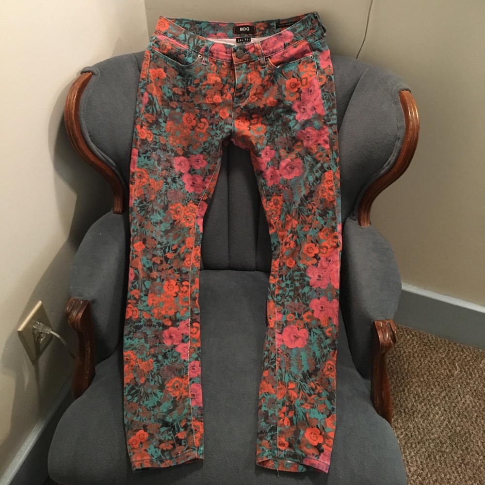 BDG floral jeans
