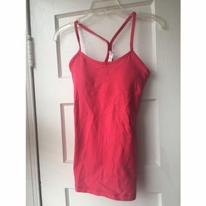 LULULEMON hot pink Y back tank top