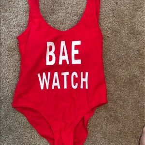 BAE watch one piece swim