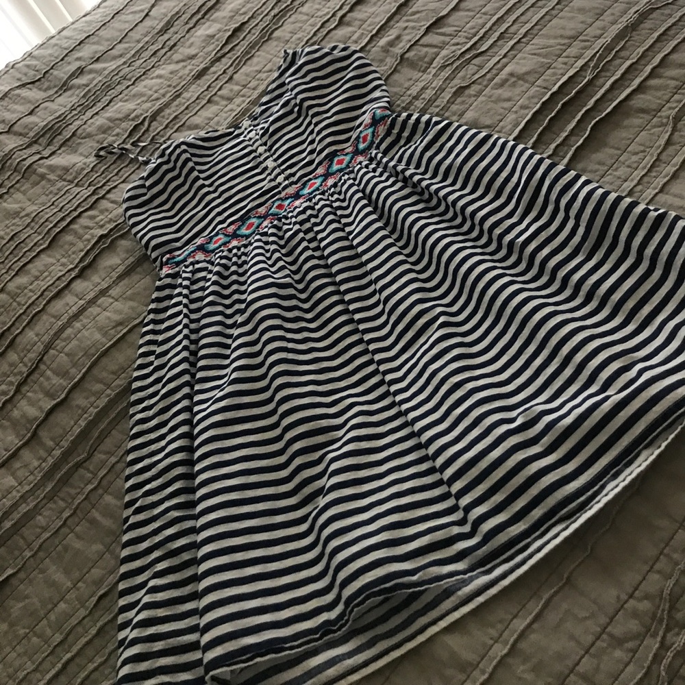 Red Camel navy , and white dress