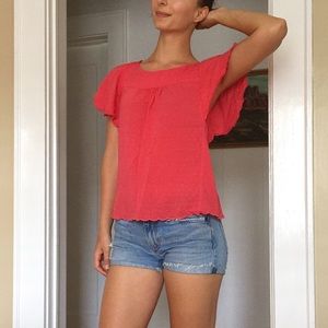 Coral Anthro blouse