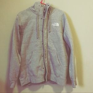 Large men's north face zip up jacket