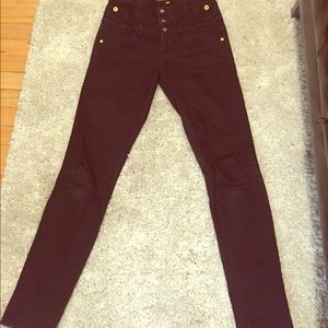 TOPSHOP Kristen super high waisted skinny pants