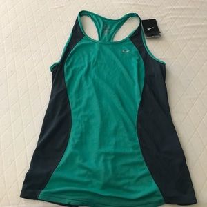 Gray and Green Brand New Nike tank