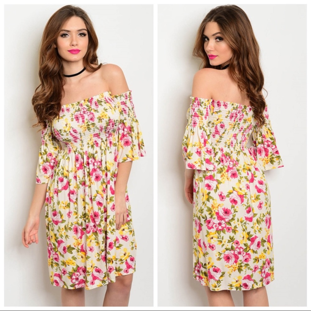 BEST SELLER❤Pink Floral Dress