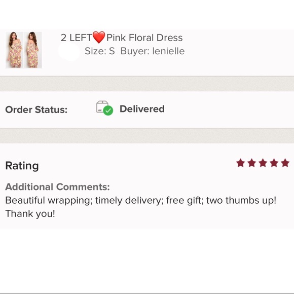 BEST SELLER❤Pink Floral Dress - Picture 3 of 4