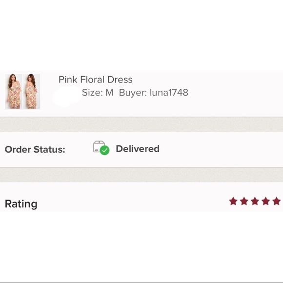 BEST SELLER❤Pink Floral Dress - Picture 4 of 4