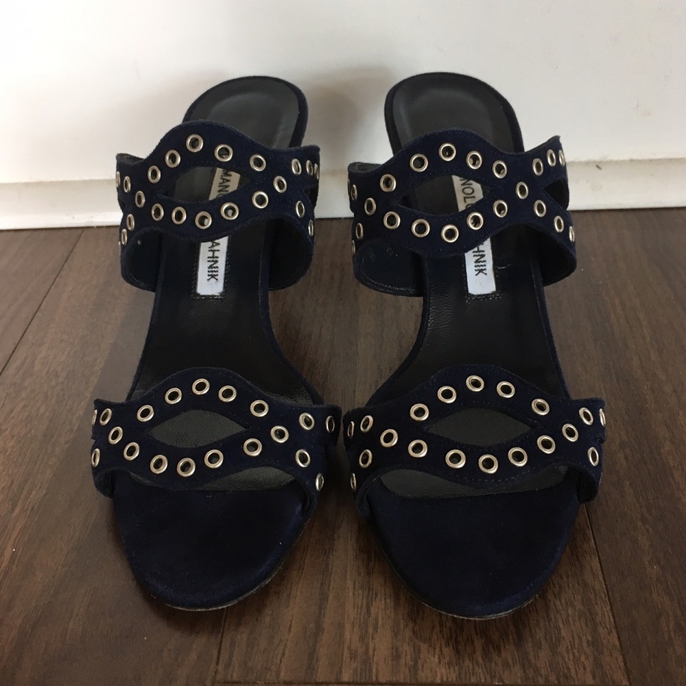 Manolo blahnik heel sandals 37.5 371/2