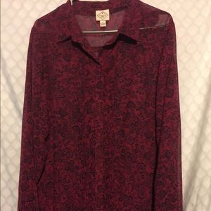NWT St. John's Bay See Through Blouse Size 2X NWT St. John's Bay See Through Blouse Size 2X