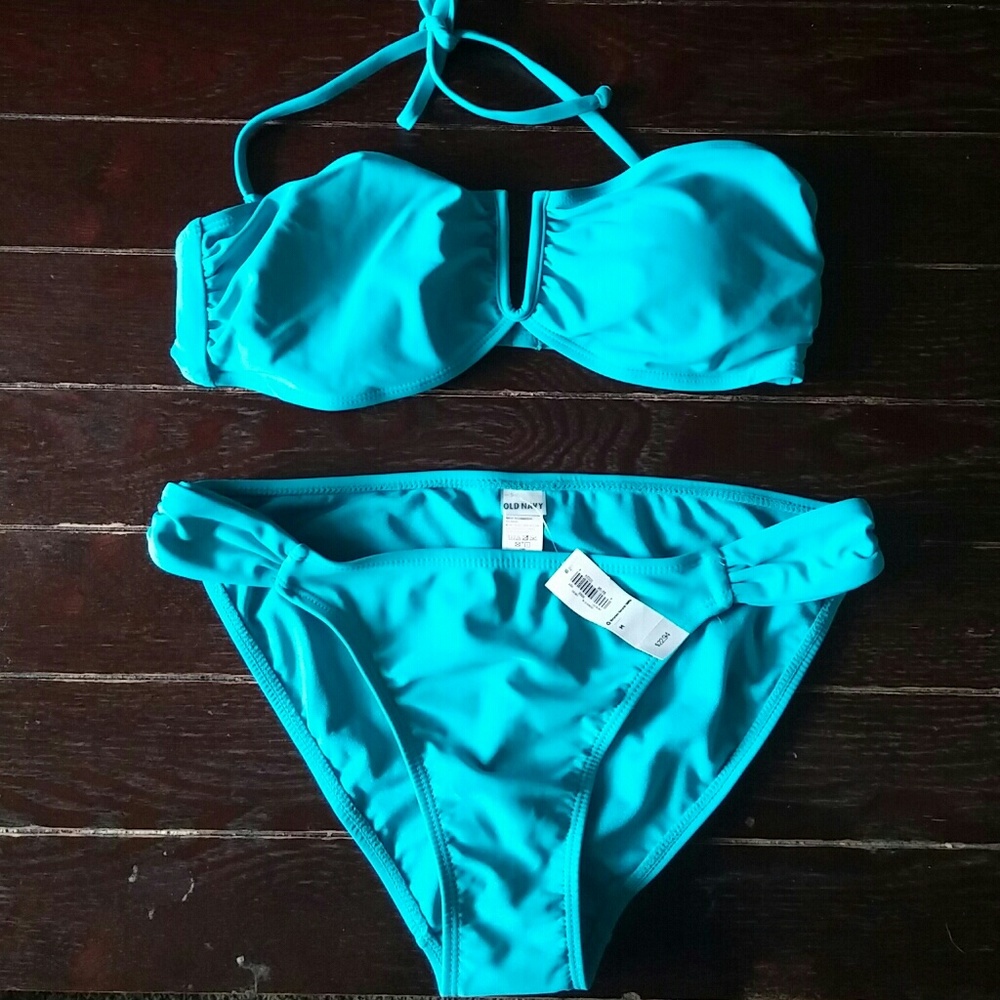 Brand new rich turquoise bikini