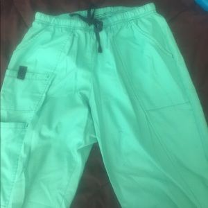 Turquoise scrub pants