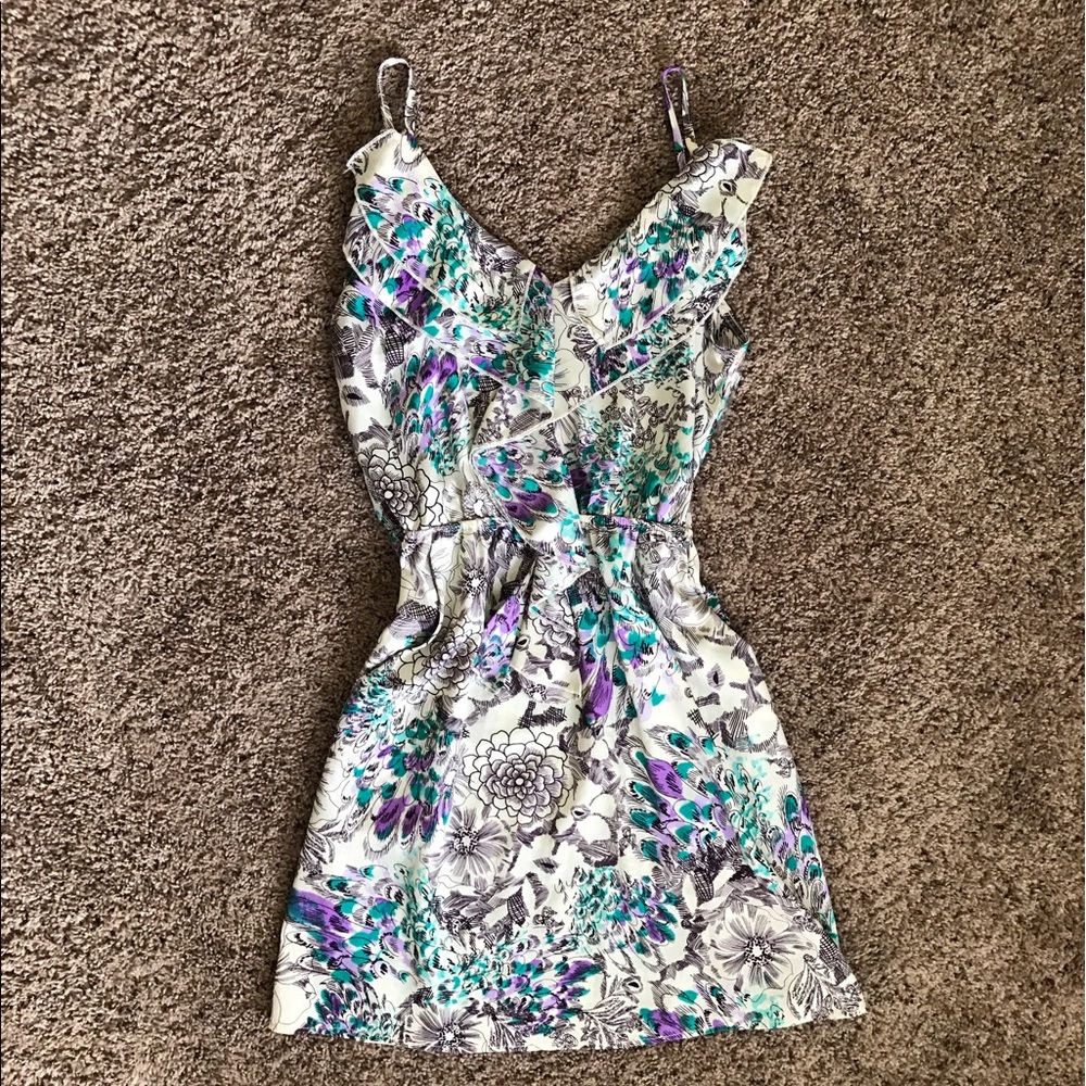 Ruffle front dress