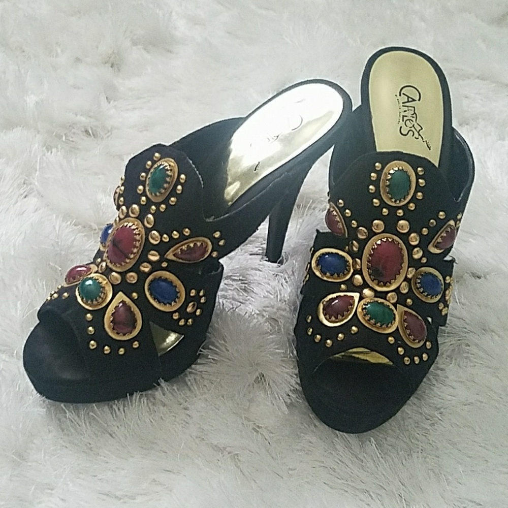 Carlos by Carlos Santana Jeweled Mules