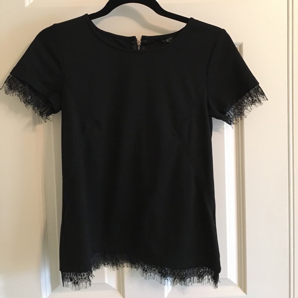 Ann Taylor blouse with lace detail