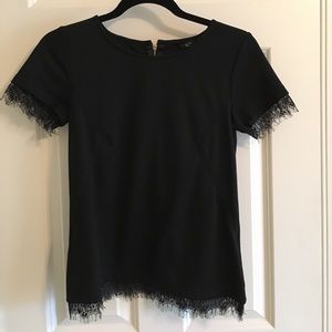 Ann Taylor blouse with lace detail