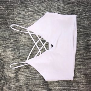 Light purple crop top