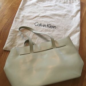 Calvin Klein cream Pocket book