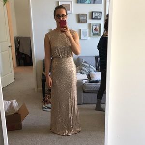 NWT David's Bridal Sequin Bridesmaids Dress