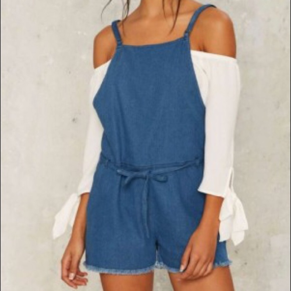 Denim jean romper