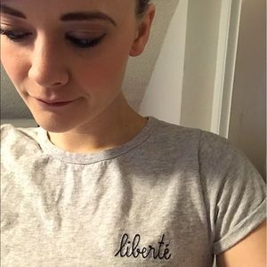 Anthropologie Madison Labiche "Freedom" tee