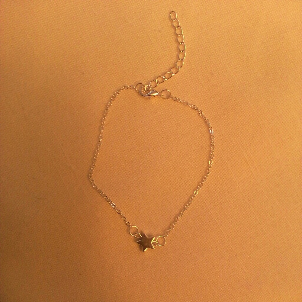 Silver Star Anklet
