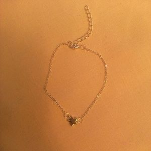 Silver Star Anklet