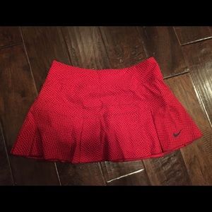 NIKE red tennis skirt