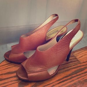 MICHAEL Michael Kors Cognac Leather Slingback Heel