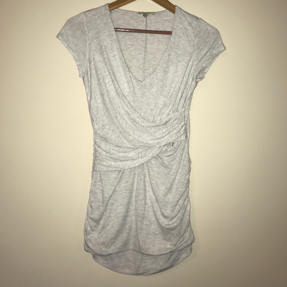 Anthropologie Bordeaux ruched top