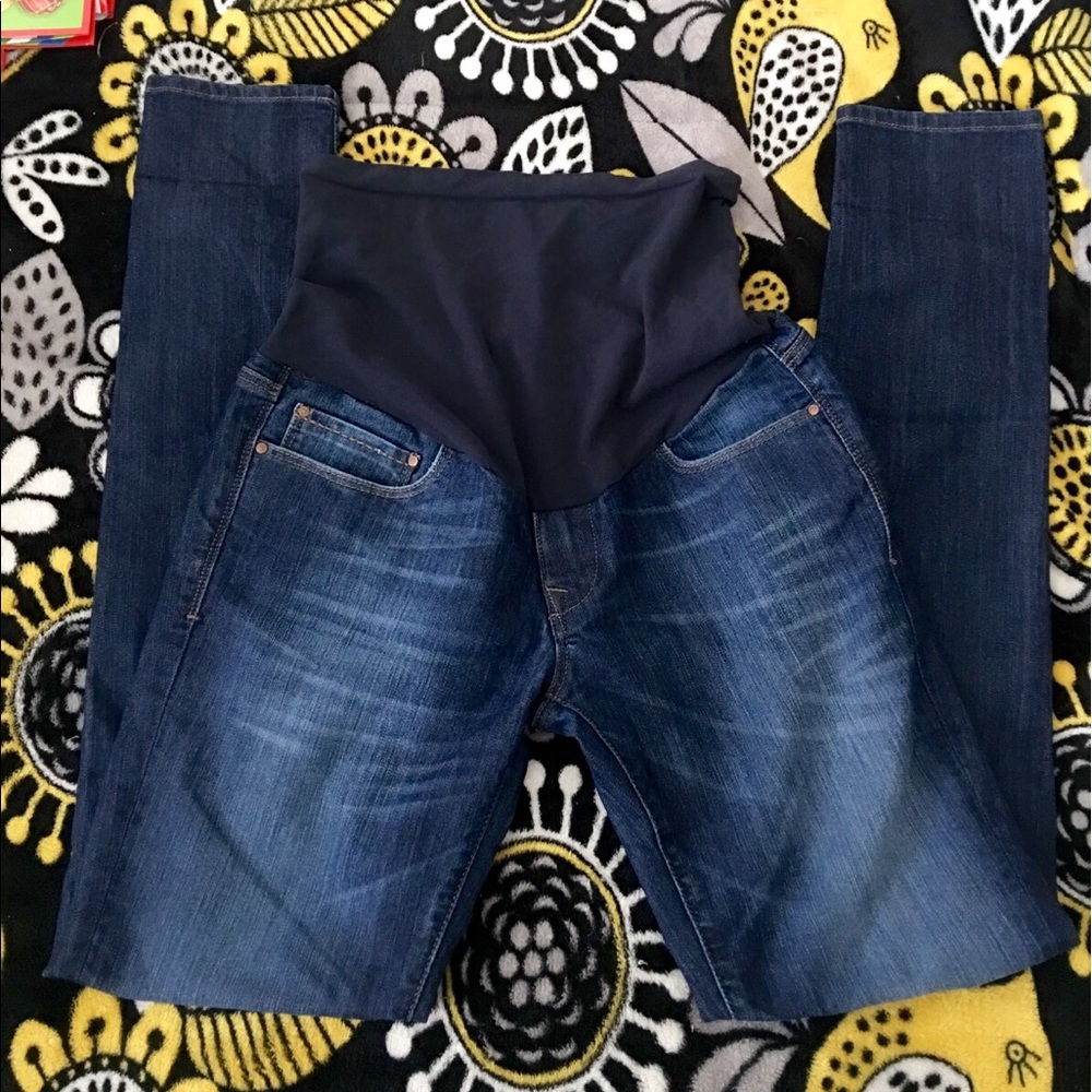 (Mavi) Dark Wash Maternity Jeans